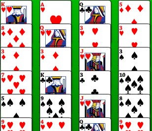 Two Deck Golf Solitaire